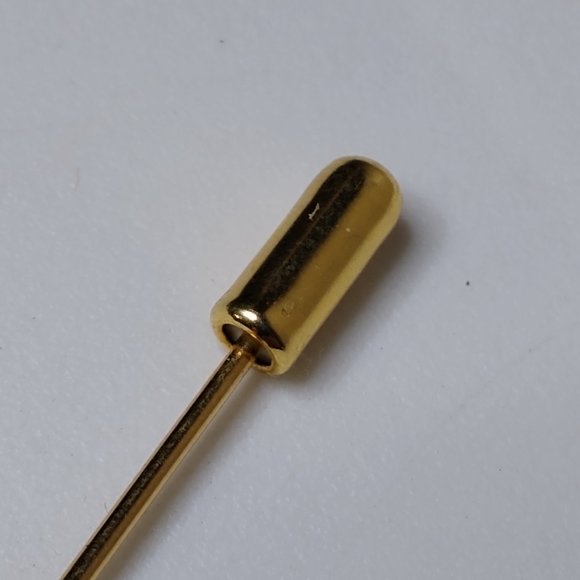 Vintage Tear Drop Shaped Red Stickpin Brooch - Picture 6 of 12